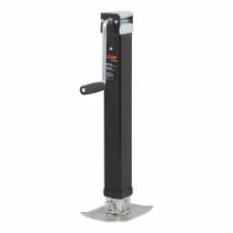 CURT Direct-Weld Square Trailer Jack with Side Handle, 8,000 lbs. Support, 15 in. Travel thumbnail 1