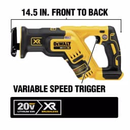 DEWALT 20V MAX XR Cordless Brushless Compact Reciprocating Saw (Tool-Only) thumbnail 2