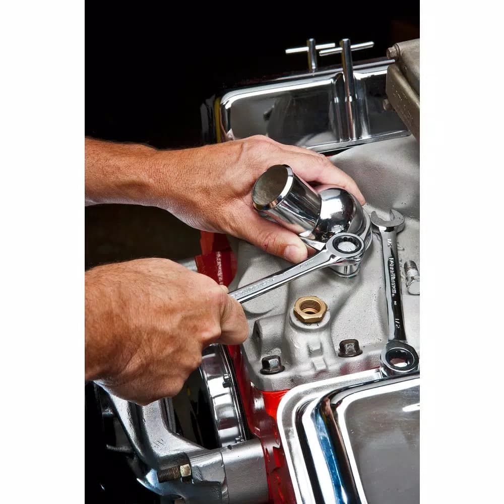 GearWrench 5-Piece Metric Combination Ratcheting Wrench Set