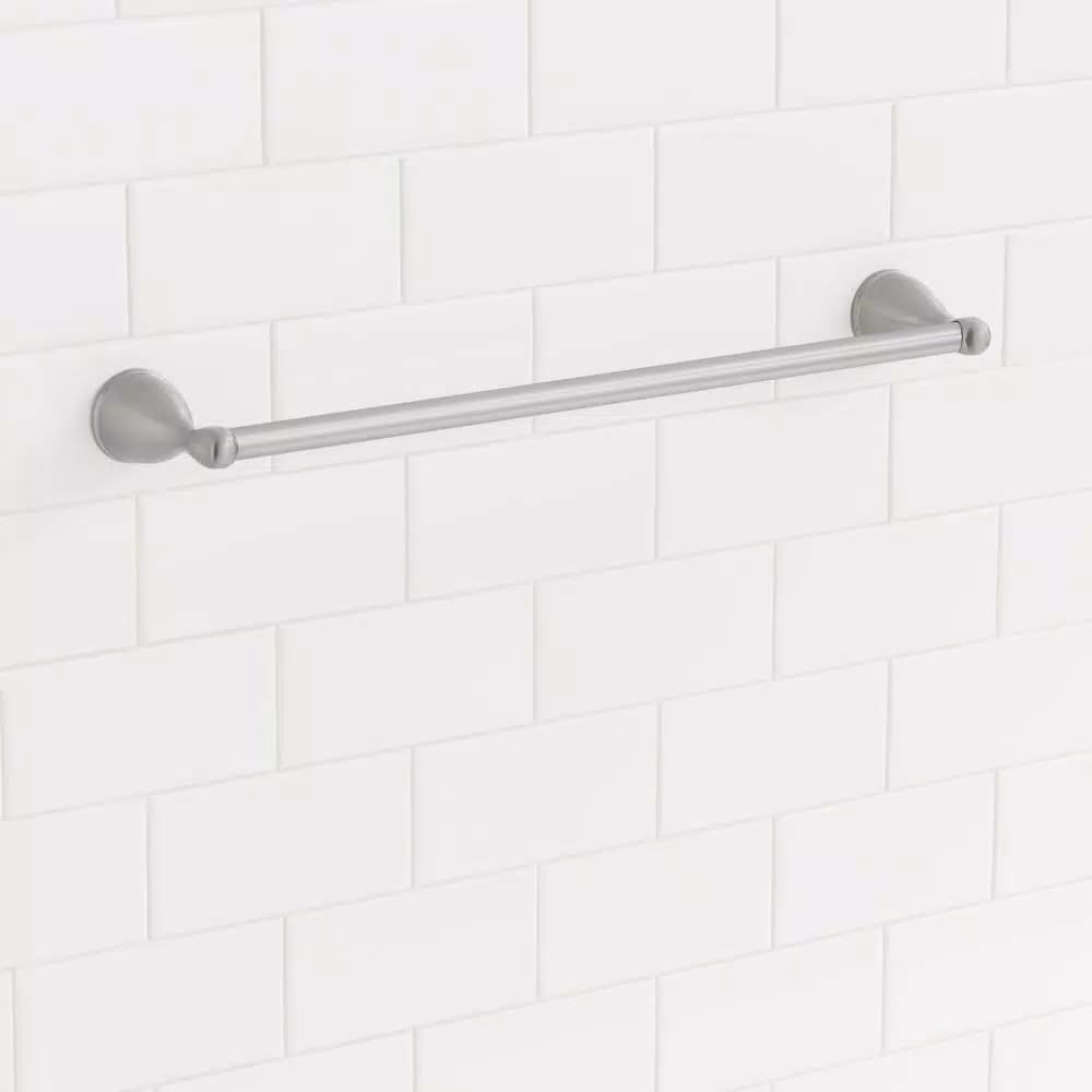 Glacier Bay Builders 24 in. Single Towel Bar, Brushed Nickel
