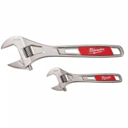 Milwaukee 2-Piece Adjustable Wrench Set, 6 in. and 10 in. thumbnail 1