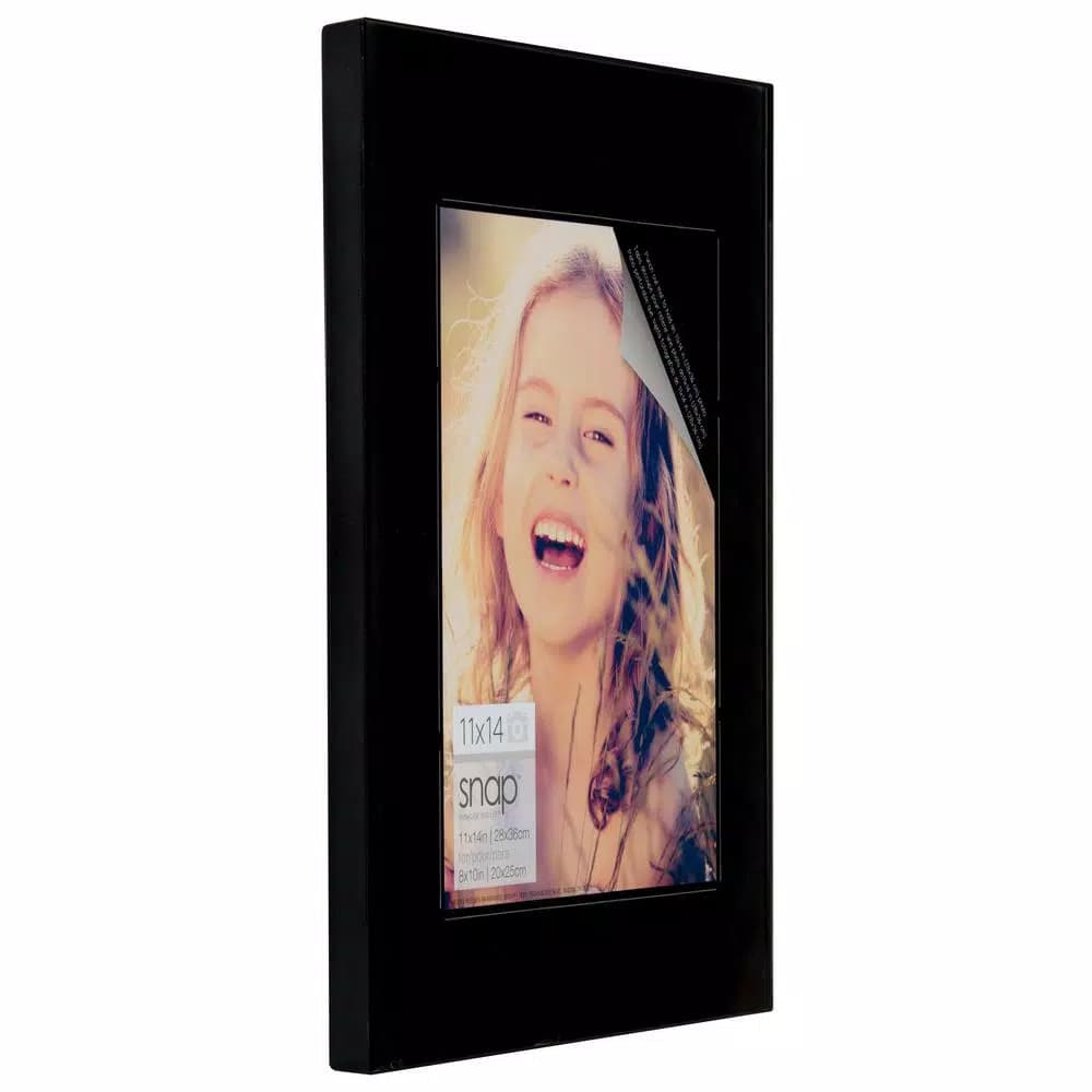 Pinnacle 6-Pack Snap Clear Acrylic 11 x 14 in. Standing Picture Frames, L-Shaped Tabletop Display