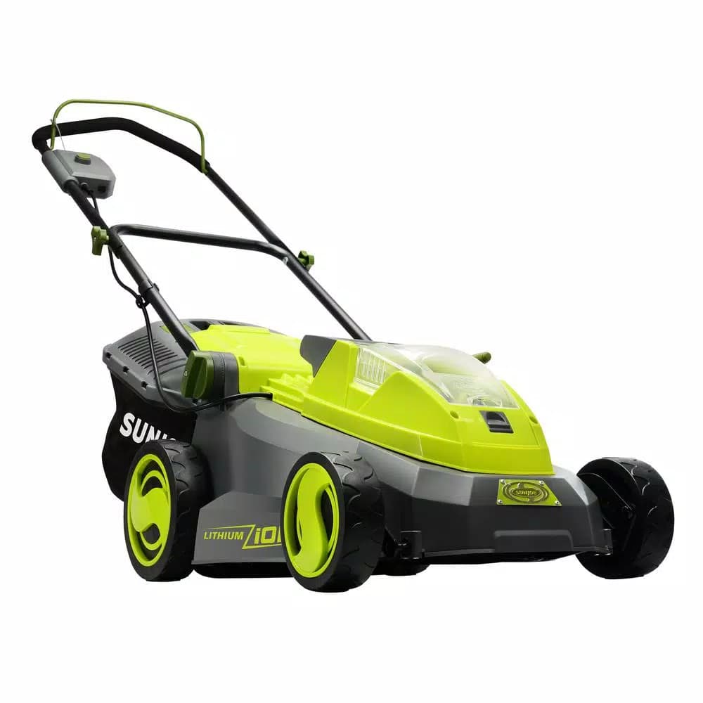 Sun Joe iON16LM 40V Cordless 16 in. Walk Behind Push Mower Kit with 4.0 Ah Battery and Charger