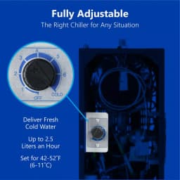 Express Water PC2000 Adjustable Power Water Chiller System with Cooling Fan and Tubing thumbnail 3