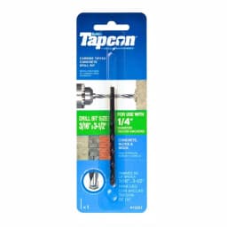 Tapcon 3/16 in. x 3-1/2 in. Steel Carbide Tip Masonry Drill Bit thumbnail 1