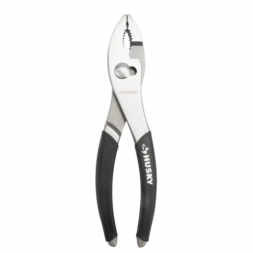 Husky 3-Piece Hand Tool Set with 6-in-1 Screwdriver, Slip Joint Pliers, and Folding Utility Knife