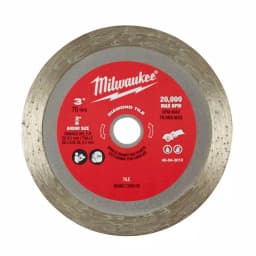 Milwaukee 3 in. Diamond Tile Blade for Ceramic and Porcelain thumbnail 2