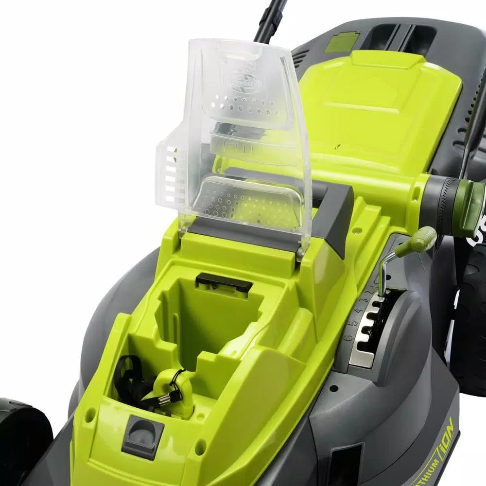 Sun Joe iON16LM 40V Cordless 16 in. Walk Behind Push Mower Kit with 4.0 Ah Battery and Charger