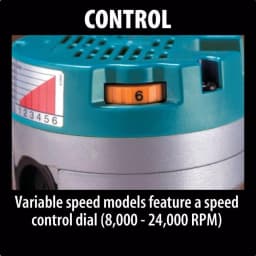 Makita RF1101 2-1/4 HP 11-Amp Variable Speed Router thumbnail 5