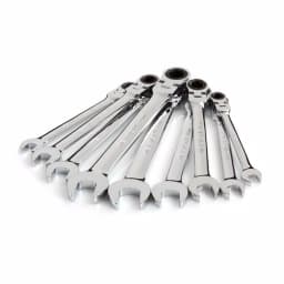 TEKTON 9-Piece Metric Flex-Head Ratcheting Combination Wrench Set, 8-16 mm thumbnail 2