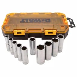DEWALT DWMT73814 1/2 in. Drive SAE Deep Socket Set, 10-Piece thumbnail 1