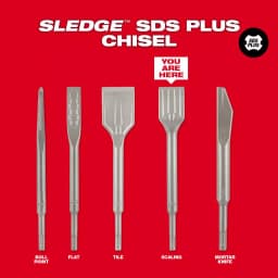 Milwaukee SDS-Plus SLEDGE 1-1/2 in. x 10 in. Scaling Chisel, Carbide Tip thumbnail 5