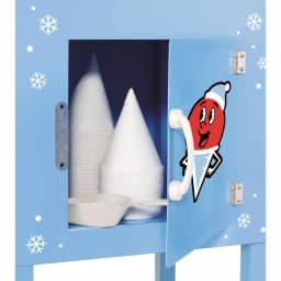 Nostalgia SCC200 Vintage Collection Snow Cone Machine Cart, 53 in., Blue thumbnail 6