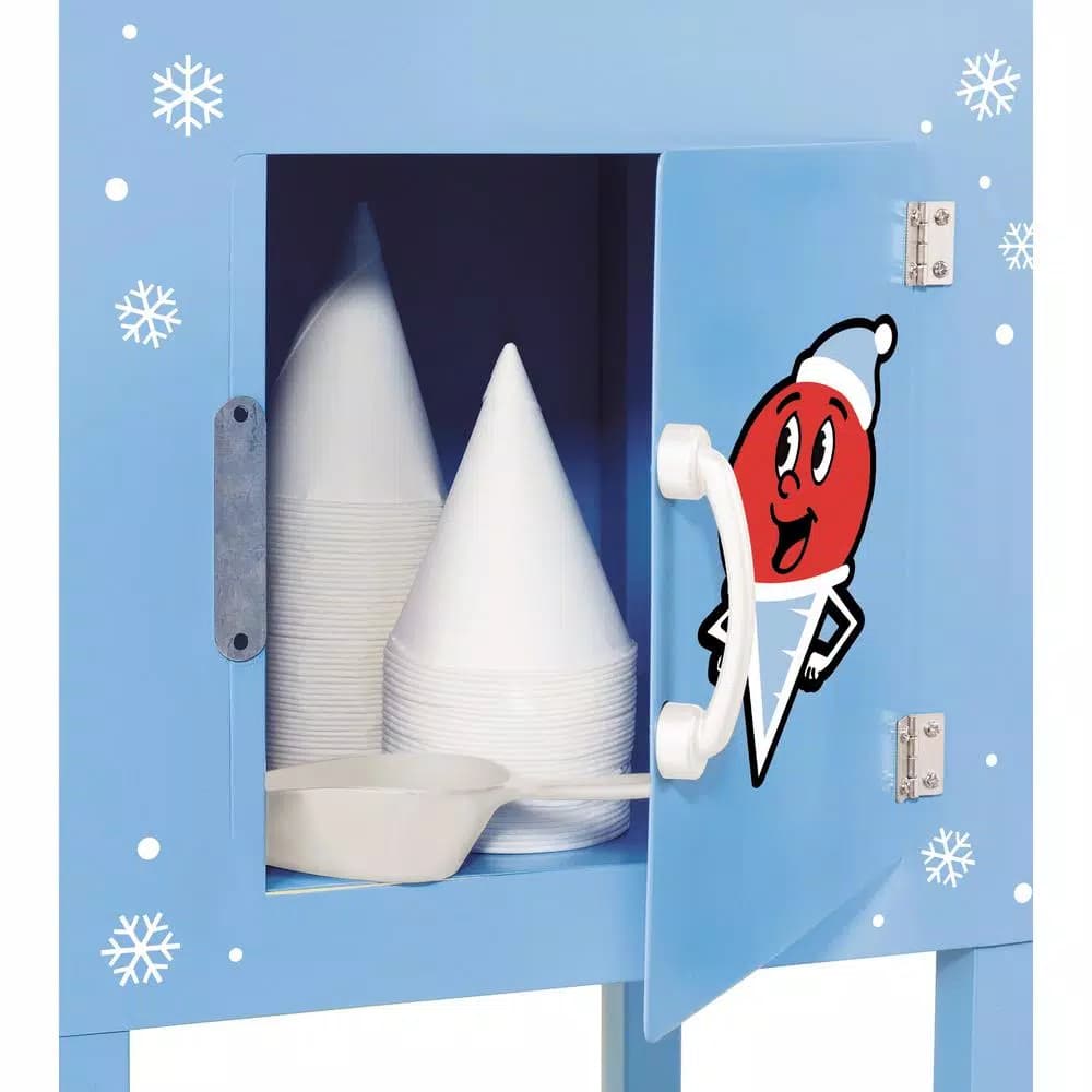 Nostalgia SCC200 Vintage Collection Snow Cone Machine Cart, 53 in., Blue