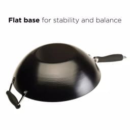 Ecolution Hong Kong Chopstick House 14-inch Carbon Steel Wok with Nonstick Coating and Helper Handle thumbnail 5