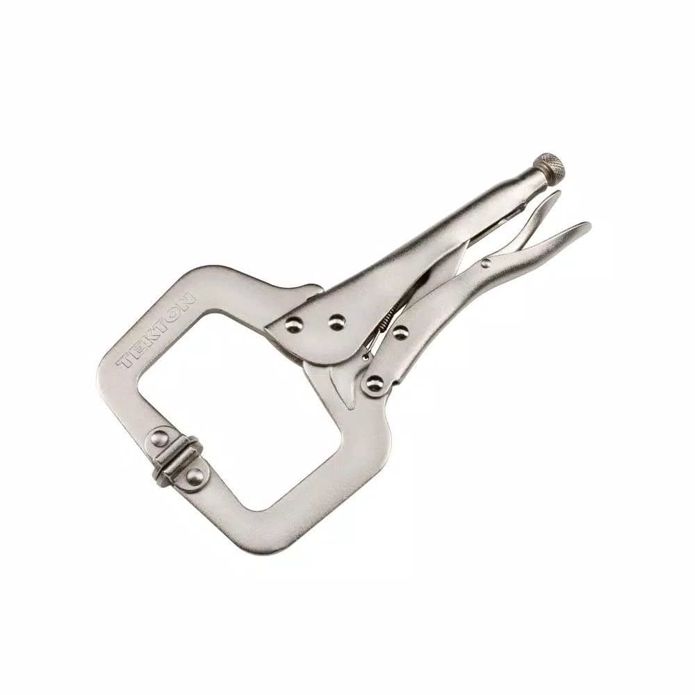 TEKTON 11 in. Swivel Pad Locking C-Clamp