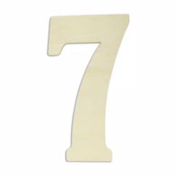 Jeff McWilliams Designs 18 in. Oversized Unfinished Wood Number 7 - Industrial Style Wall Decor thumbnail 1