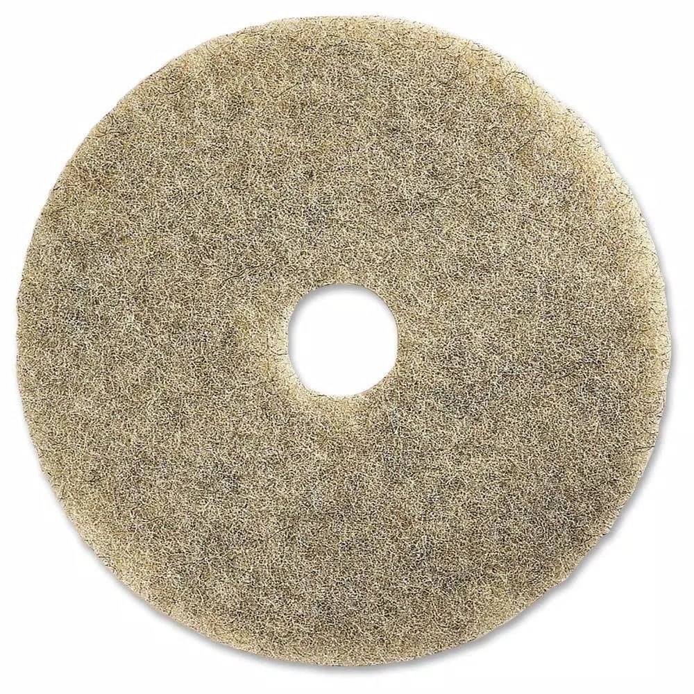 Genuine Joe 20 in. Natural Multipurpose Floor Pad, High-Speed Burnishing (5 per Carton)