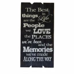Unbranded Boulder Innovations "Best Things In Life" 18 x 36 in. Printed Wood Wall Art Sign thumbnail 2