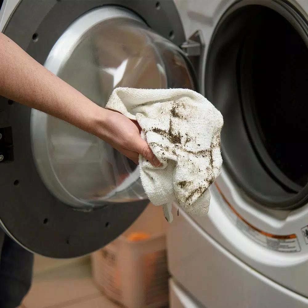 HDX Multi-Purpose Cotton Blend Terry Cloth Towels, 14 in. x 17 in., White (60-Pack)