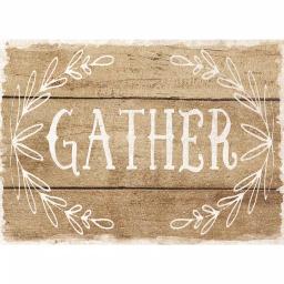 Morgan Home MHF Home Gather Brown Polypropylene Placemat Set, 18 in. x 13 in., 4-Pack thumbnail 1
