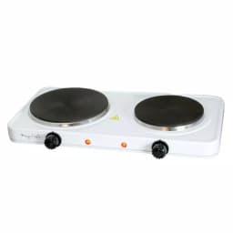 MegaChef 2-Burner Portable Electric Hot Plate Cooktop, 1700W, White thumbnail 5