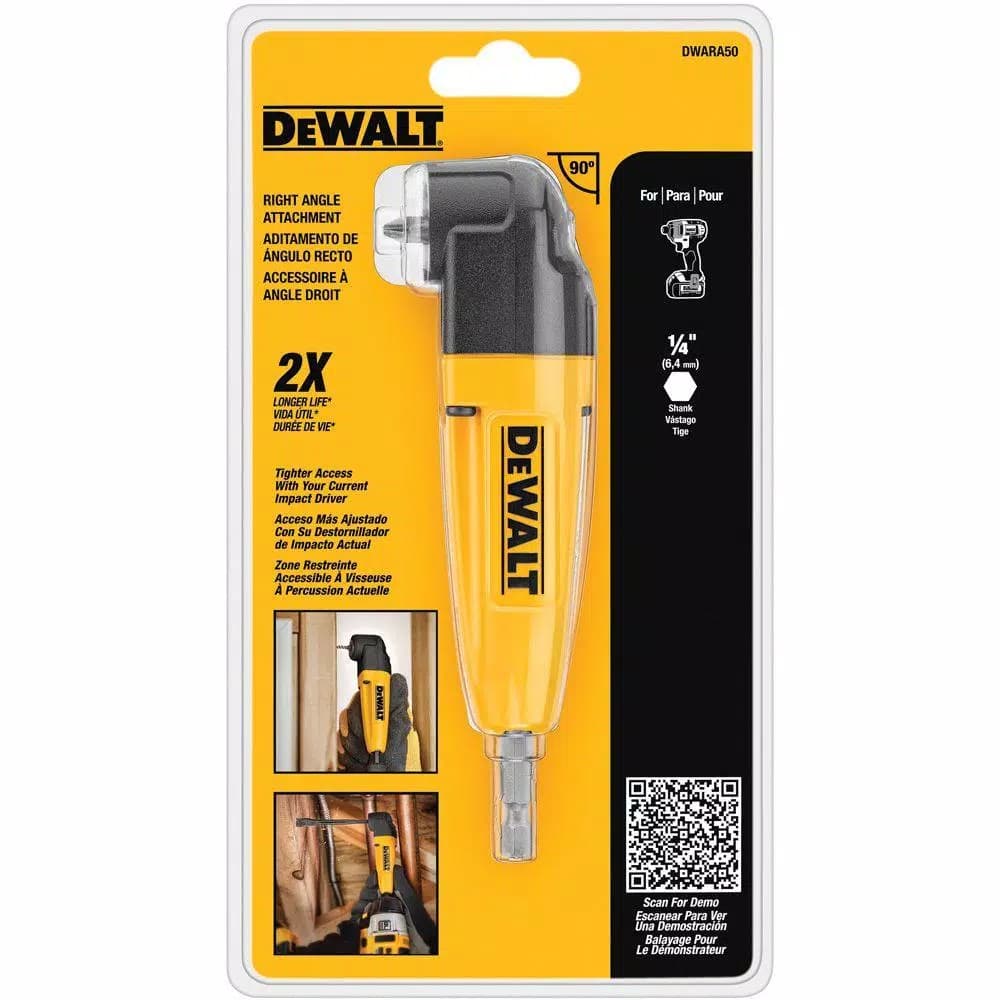 DEWALT Right Angle Drill Adapter for Tight Spaces