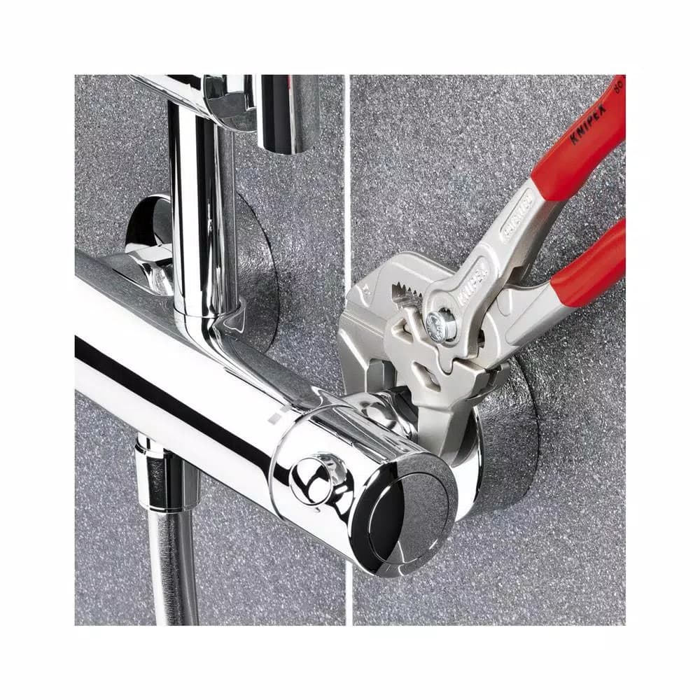 Knipex 7-1/4 in. Heavy Duty Forged Steel Pliers Wrench with Nickel Plating