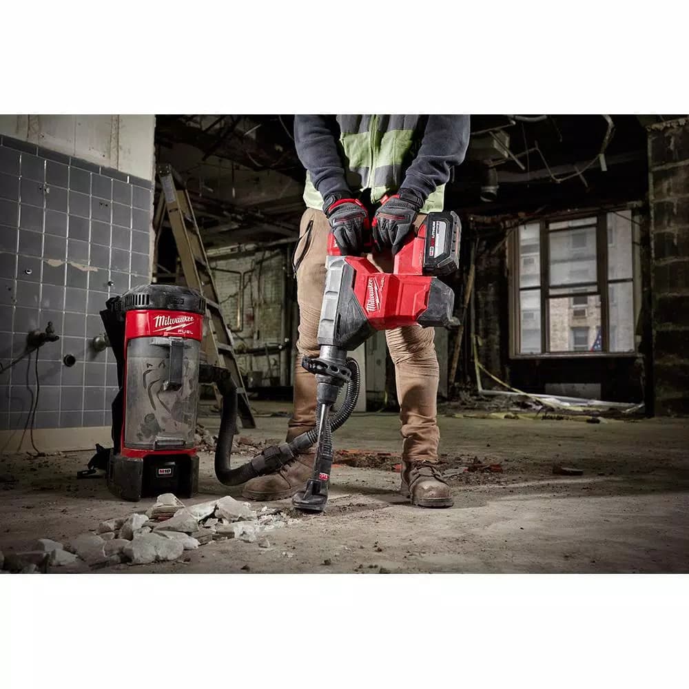 Milwaukee M18 FUEL SDS-MAX Rotary Hammer Kit with TWO 12.0 Ah Batteries & ONE-KEY