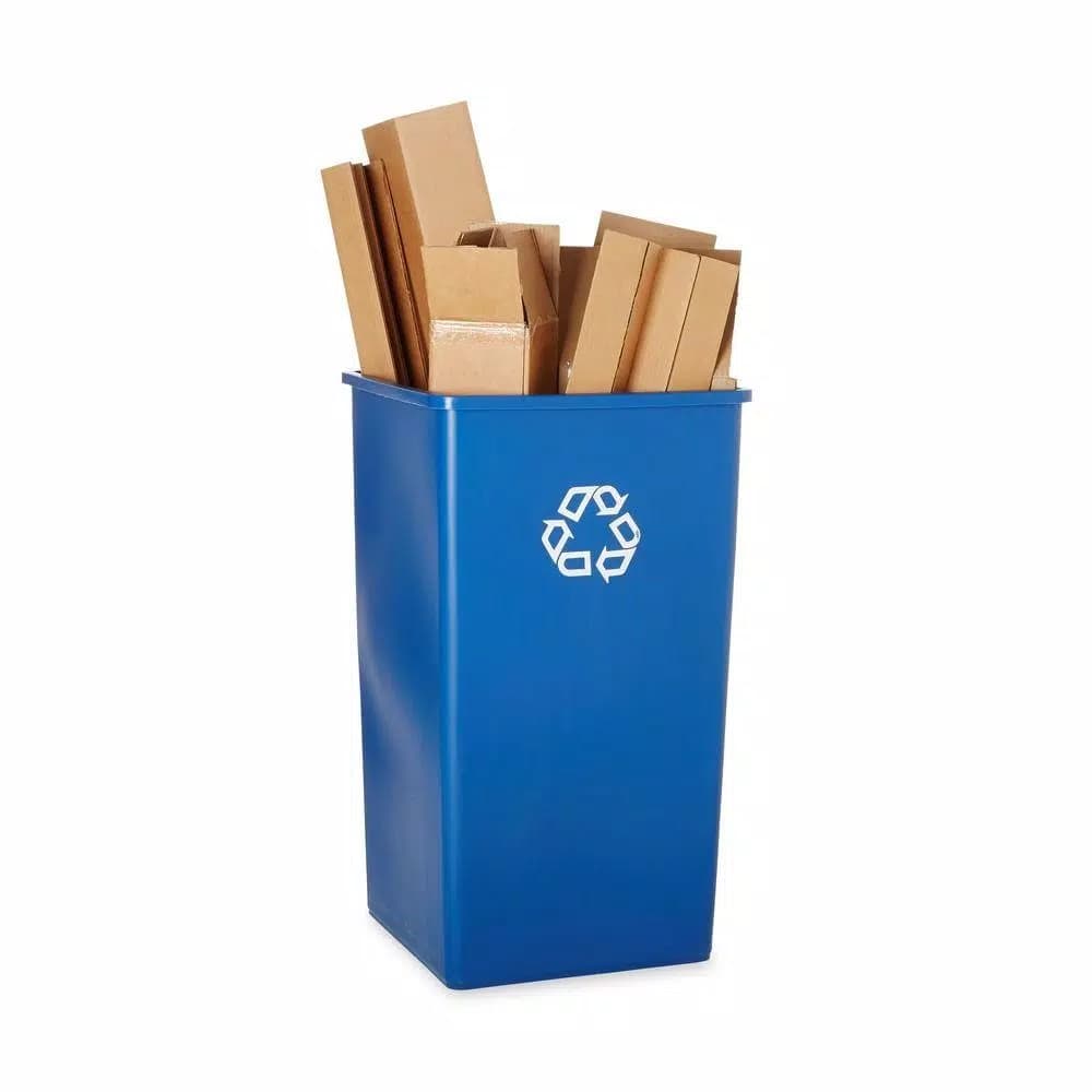 Rubbermaid Commercial Products Rubbermaid Commercial 50 Gal. Blue Square Recycling Container