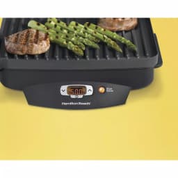 Hamilton Beach Steak Lover's Indoor Grill with 500°F Sear Function, 100 sq. in. Cooking Surface, Black thumbnail 3