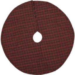VHC Brands Tea Star 21 in. Traditional Christmas Mini Tree Skirt - Reversible Primitive Decor thumbnail 2