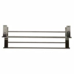 ALFI BRAND 25.88 in. Wall Mount Towel Rack with Shelf, Brushed Nickel thumbnail 3