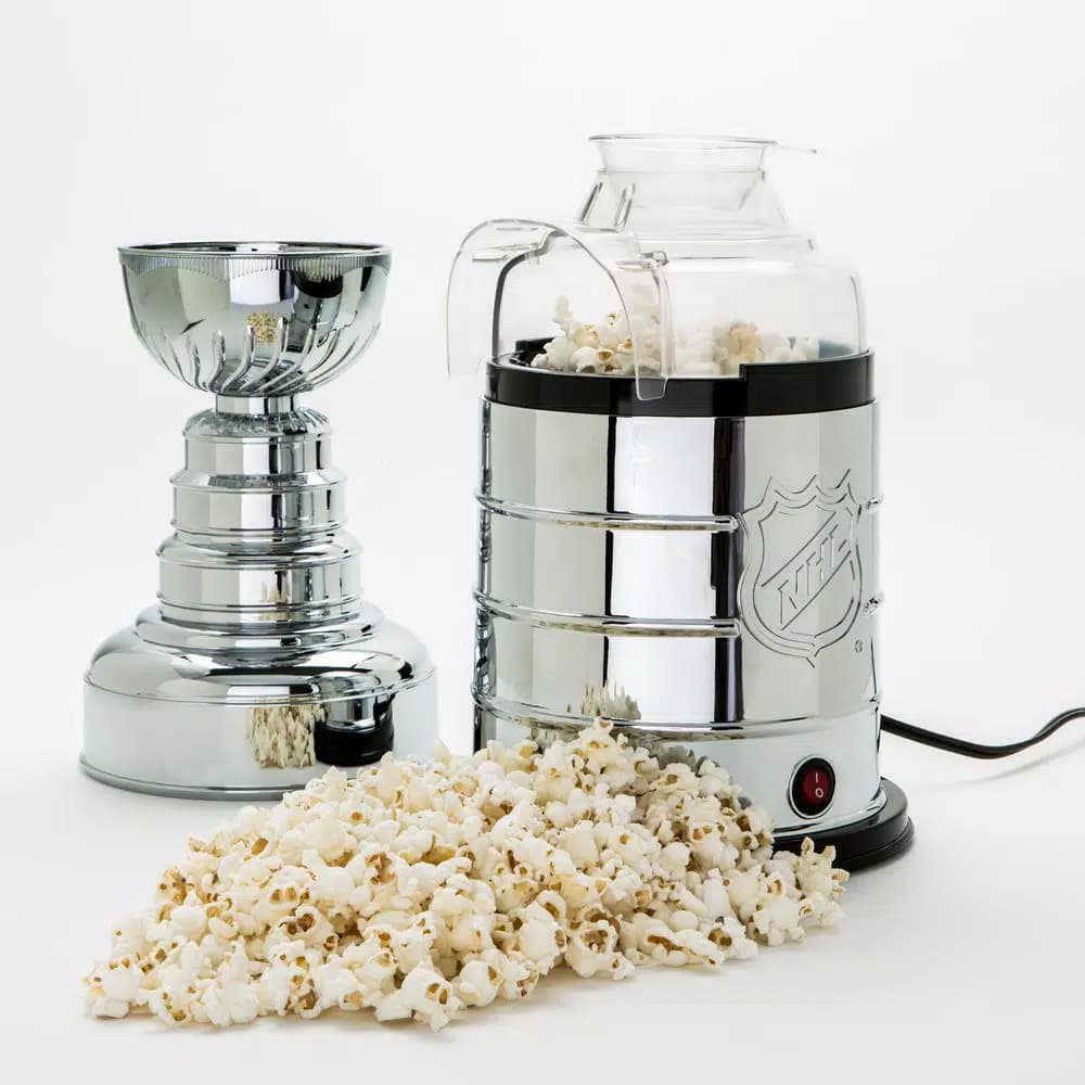 Pangea Brands NHL Stanley Cup 3 oz. Electroplated Silver Countertop Hot Air Popcorn Popper