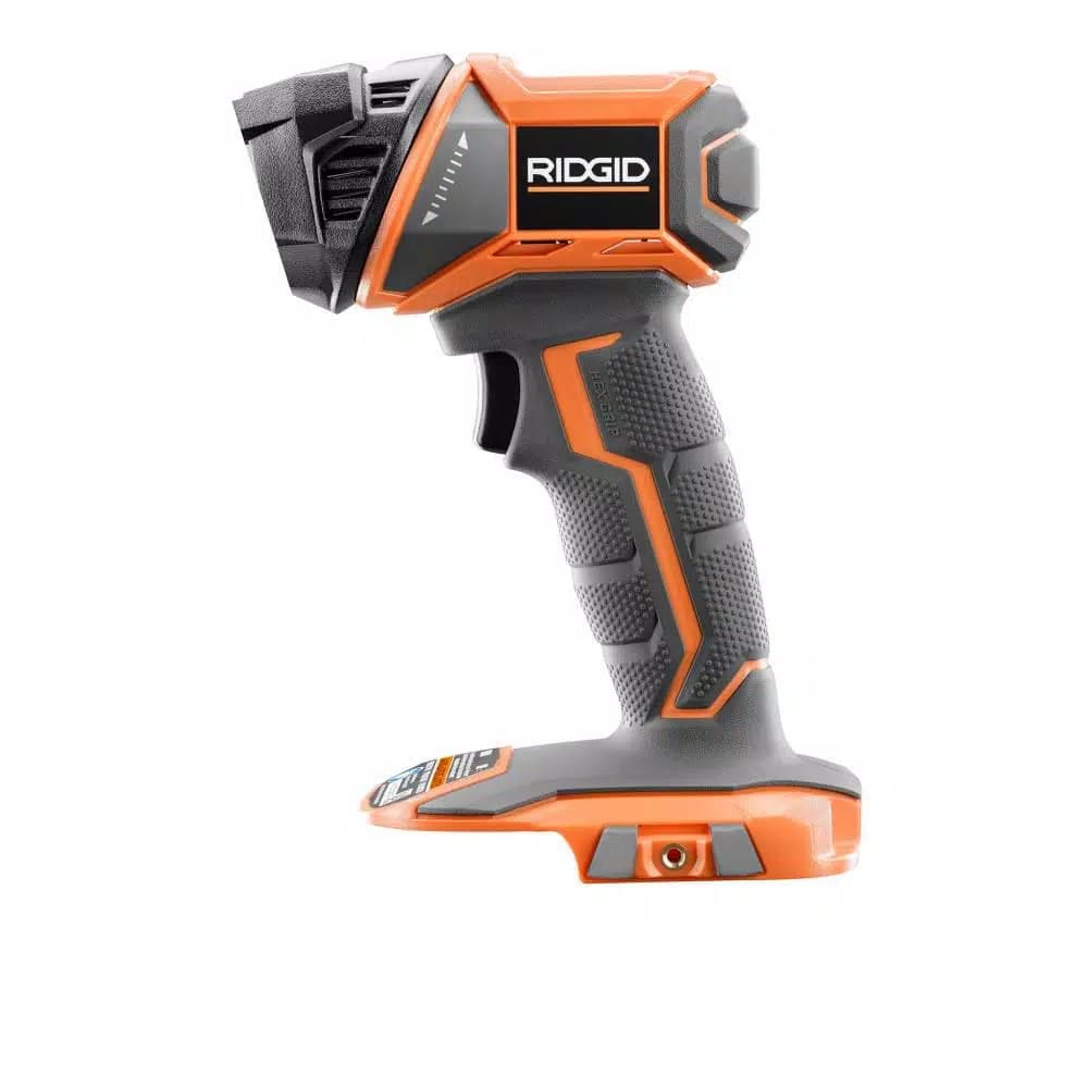 RIDGID 18V LED Torch Light, 340 Lumen Cordless Work Light (Tool-Only)