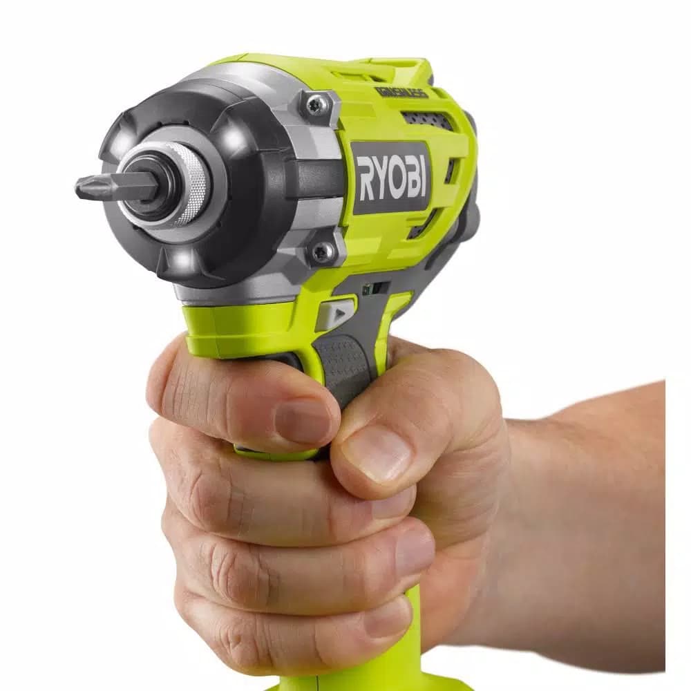 RYOBI 18V ONE+ Brushless 3-Speed 1/4 in. Hex Impact Driver (Tool Only) with Belt Clip