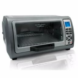Hamilton Beach 1400-Watt 6-Slice Easy Reach Roll-Top Toaster Oven, Silver thumbnail 1