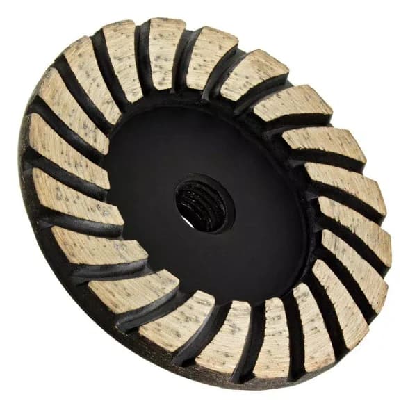 Archer USA Archer PRO 4 in. Turbo Diamond Grinding Wheel, 5/8 in.-11 Thread, Coarse Grit for Concrete and Stone