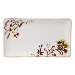 Tag Autumn Bloom Harvest Earthenware Rectangular Serving Platter thumbnail 1