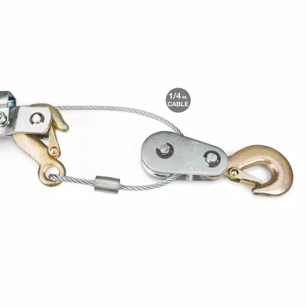 TEKTON 4 Ton Dual Gear Power Puller with 1/4 in. Aircraft-Grade Steel Cable