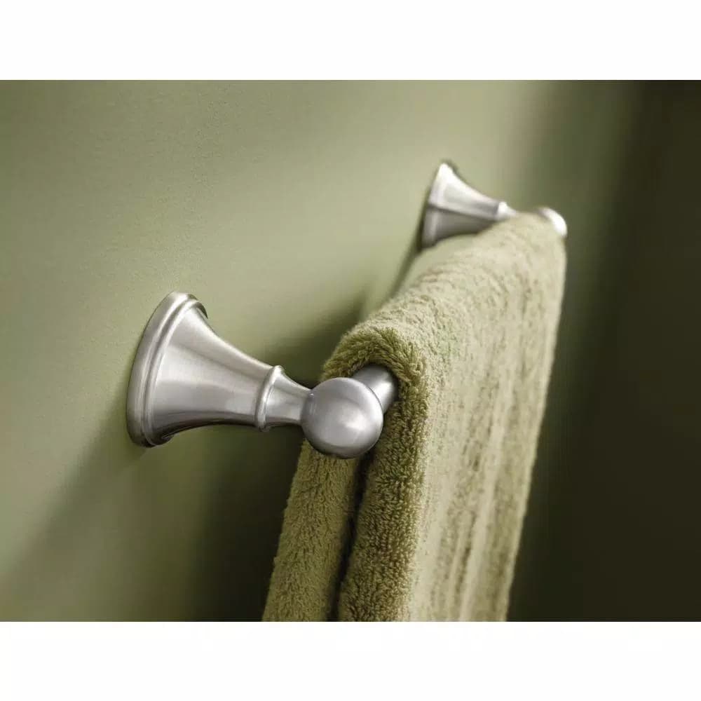 Delta Crestfield 24 in. Single Towel Bar in Brushed Nickel