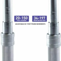 Capri Tools 1/2 in. Drive Industrial Torque Wrench, 20-150 ft. lbs. Range, Steel Construction thumbnail 5