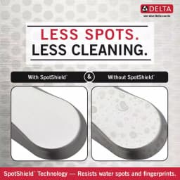 Delta Mandolin Double Towel Hook, SpotShield Brushed Nickel thumbnail 4