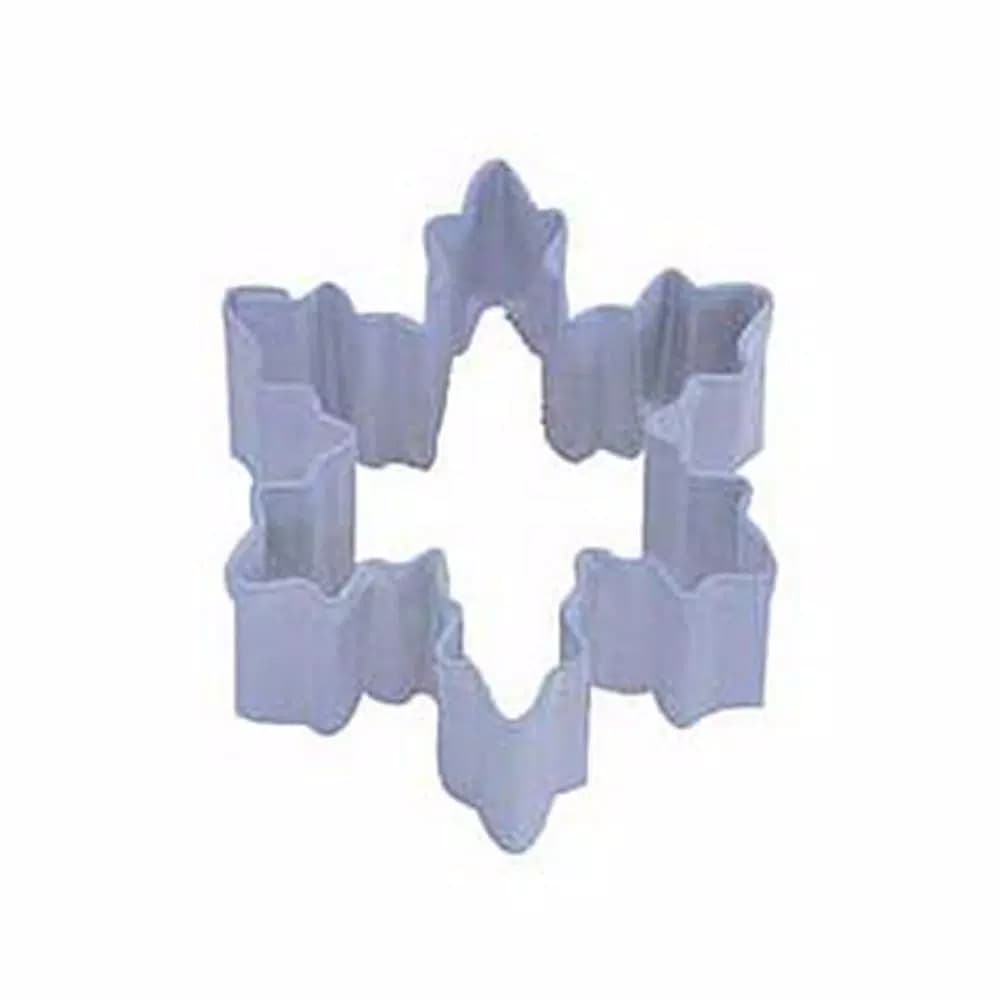 Cybrtrayd-R&M 12-Piece Mini Snowflake Lavender Polyresin Cookie Cutter Set