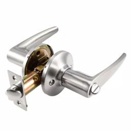 Toledo Fine Locks Barcelona Satin Nickel Keyed Entry Door Lever Set thumbnail 2