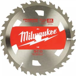 Milwaukee 7-1/4 in. 24 TPI Carbide Wood Cutting Framer Circular Saw Blades thumbnail 1