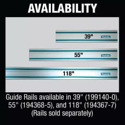 Makita 39 in. Aluminum Plunge Saw Guide Rail (199140-0) thumbnail 2