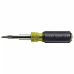 Klein Tools 11-in-1 Multi-Bit Screwdriver and Nut Driver with Schrader Valve Core Tool, Cushion Grip thumbnail 1