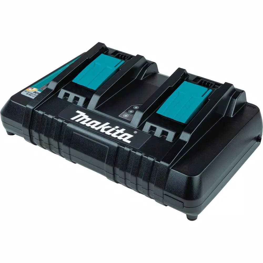 Makita 18V LXT Lithium-Ion 5.0Ah Battery and Dual Port Rapid Optimum Charger Starter Pack