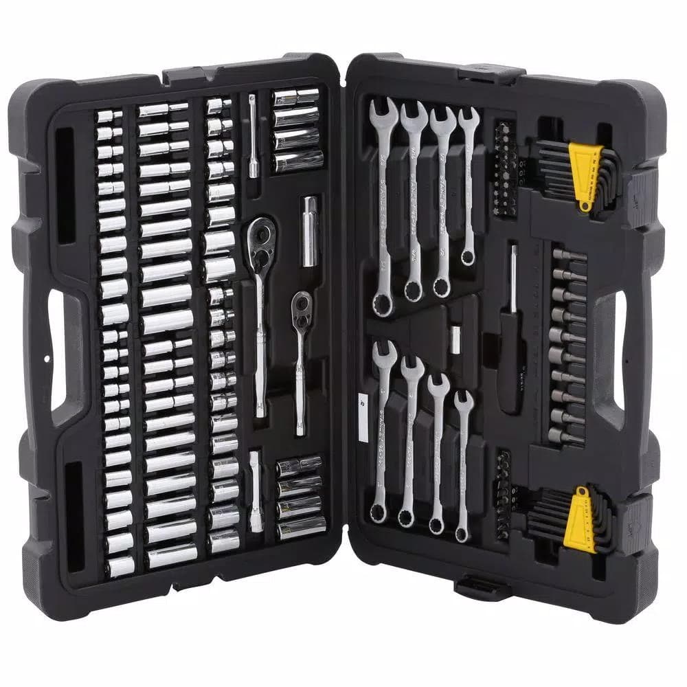 Stanley 145-Piece Mechanics Tool Set with 1/4 in. and 3/8 in. Drive Ratchets